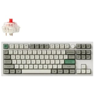 Keychron Q3 Max Wireless QMK Keyboard Red Switch - White