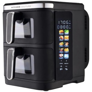 Kitchen Couture 11L Clear View Vertex Dual Draw Air Fryer