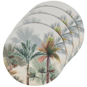Ladelle Panama Set Of 4 Round Placemats