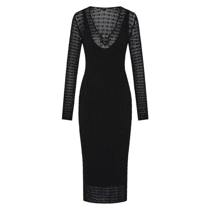 Le Femme Knit Midi Dress