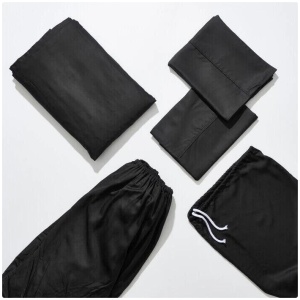 Life Basics by Nourished Life Eco Bamboo Sheet & Pillow Set - Charcoal