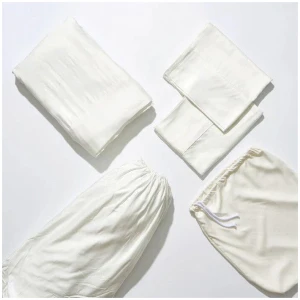 Life Basics by Nourished Life Eco Bamboo Sheet & Pillow Set - White