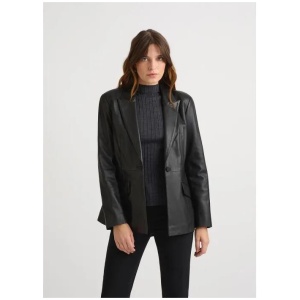 Myles Leather Blazer