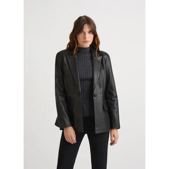 Myles Leather Blazer