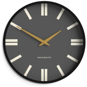 Newgate Universal Wall Clock Plaza Dial Black