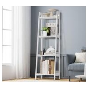 Nilo 4 Shelf Bookshelf White