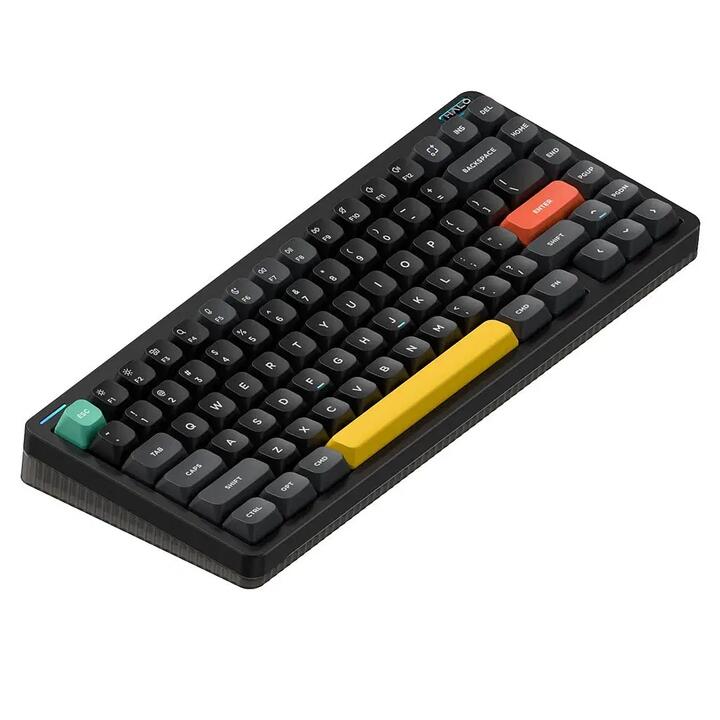 NuPhy Halo75 V2 Wireless QMK/VIA Mechanical Obsidian Black Keyboard - Lemon Switch