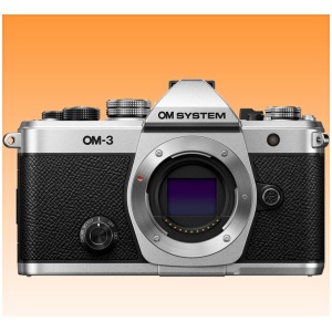 OM SYSTEM OM-3 Mirrorless Camera Body Only Silver - Brand New