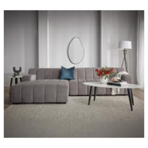 Oakland 2.5 Seater Left Chaise Sofa Grey 2 Seater