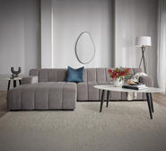 Oakland 2.5 Seater Left Chaise Sofa Grey 2 Seater