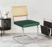 Set Of 2 Cesca Dining Chairs Green