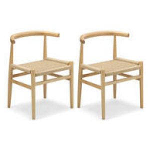 Set Of 2 Osky Dining Chairs Neutral