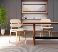 Set Of 2 Paco Dining Chairs Neutral