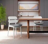 Set Of 2 Paco Dining Chairs White