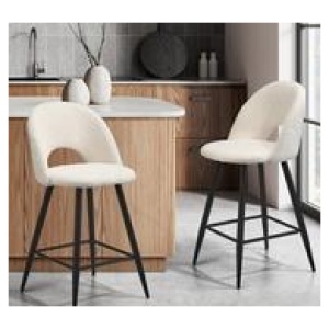 Set Of 2 Renoa Bar Stools White