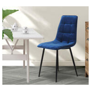 Set Of 4 Caet Dining Chairs Blue