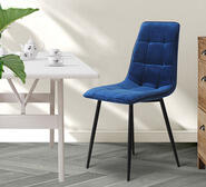 Set Of 4 Caet Dining Chairs Blue
