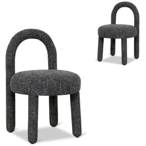 Set of 2 - Fusion Dining Chair - Field Charcoal by Interior Secrets - AfterPay Available