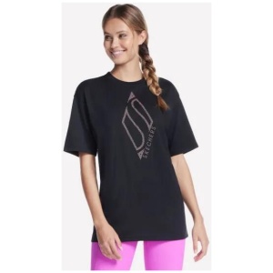 Skechers Stud Diamond Short Sleeve Tee Black