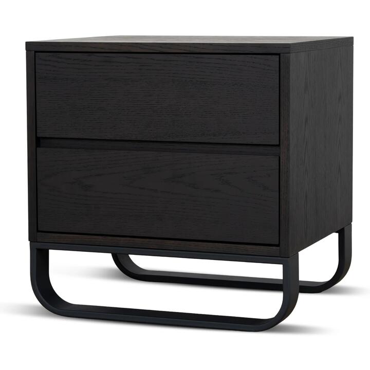 Strado 55cm Bedside Table - Dark Walnut by Interior Secrets - AfterPay Available