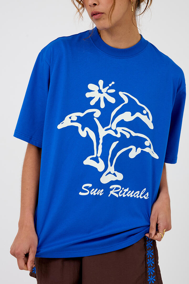Sun Rituals Dolphin Dream Tee Sea Blue