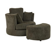 Valentini Swivel Armchair Linden Rose