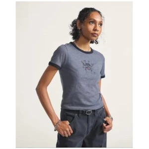 Vans Apparel and Accessories Cruzing Ringer Tree T-Shirt Grey