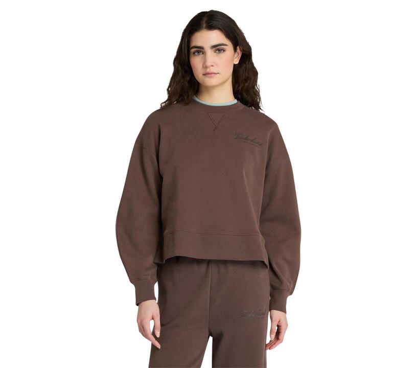 Women's Lush Comfort Crewneck Sweatshirt Brown