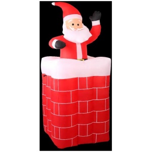 1.8M Christmas Inflatable Archway with Santa Xmas Decor LED