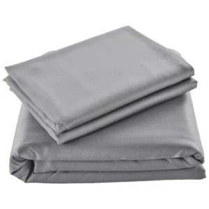 100% Natural Bamboo Quilt Cover Set Silver