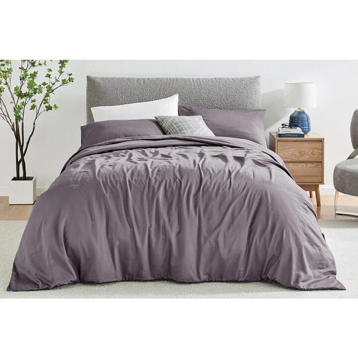 1200TC Cotton Quilt Cover Set Castlerock