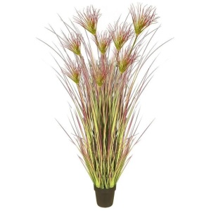 120cm Purple Artificial Indoor Potted Papyrus Plant Tree Fake Simulation Decorative