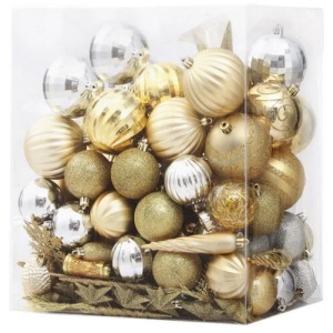 125pcs Christmas Tree Decorations Set Baubles Ornaments Party