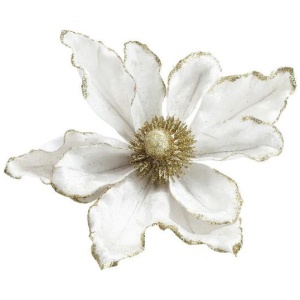 14Pcs Christmas Tree Flower Set Xmas Garland Wreath Magnolia White