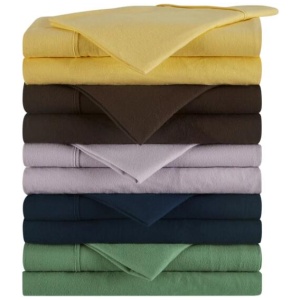 150GSM Cotton Flannelette Bed Sheet Set - Midnight, Queen
