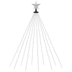 2.5M Christmas Lights Waterfall String Light 300 LED Star Topper