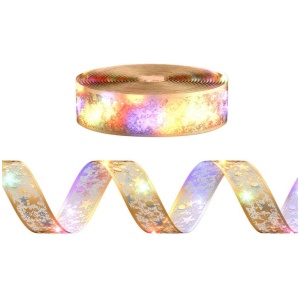 20M Christmas Lights Fairy Ribbon Light 200 LED Xmas Decor Golden