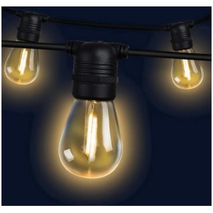 23m LED Festoon String Lights 20 Bulbs Kits Wedding Party Christmas S14