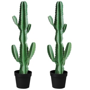 2X 105cm Green Artificial Indoor Cactus Tree Fake Plant Simulation Decorative 6 Heads