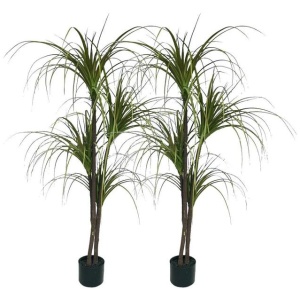 2X 150cm Green Artificial Indoor Dragon Blood Tree Fake Plant Simulation Decorative