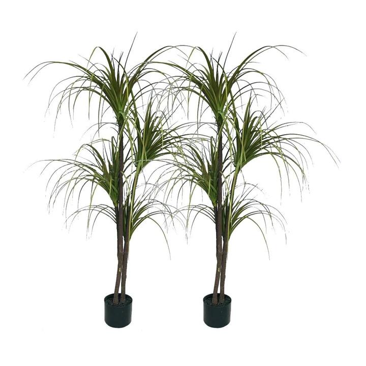 2X 150cm Green Artificial Indoor Dragon Blood Tree Fake Plant Simulation Decorative