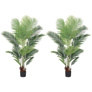2X 165cm Artificial Swallowtail Sunflower Fake Decoration Tree Flower Pot Plant