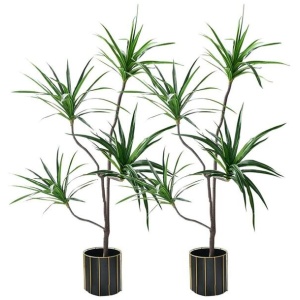 2X 180cm Green Artificial Indoor Brazlian Iron Tree Fake Plant Decorative 4 Heads