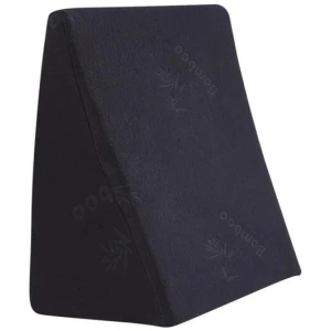 2x Cool Gel Memory Foam Wedge Pillow - 3-in-1 Back, Leg & Head Support | 61x61x30cm