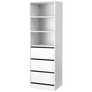 3 Chest of Drawers Tallboy Cabinet White