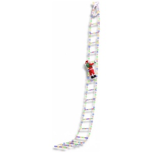 3.5M Christmas Lights 300 LED Ladder Light with Santa Claus Decor