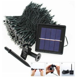 30M 300LED String Solar Powered Fairy Lights Garden Christmas Decor Cool White