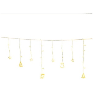 3M Christmas Icicle Lights String Lights 138 LED Warm White