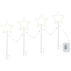 4 PCS Christmas Lights Path Ground Light Garden Decorations 144 LED