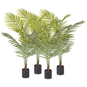 4X 120cm Green Artificial Indoor Rogue Areca Palm Tree Fake Tropical Plant Home Office Decor